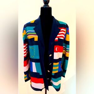 TH.BRAUN vintage women’s silk blazer size 40 US size 8